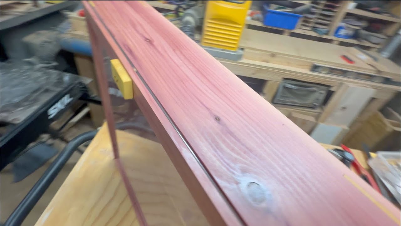 Relaxing Cedar Shadow Box Build | Yellowheart Splines | No Talking 