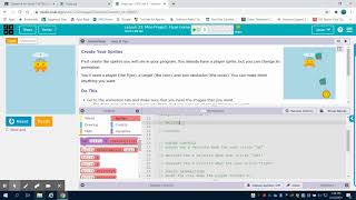 Code.org Lesson 23 Mini-Project Assessment Flyer Game Overview