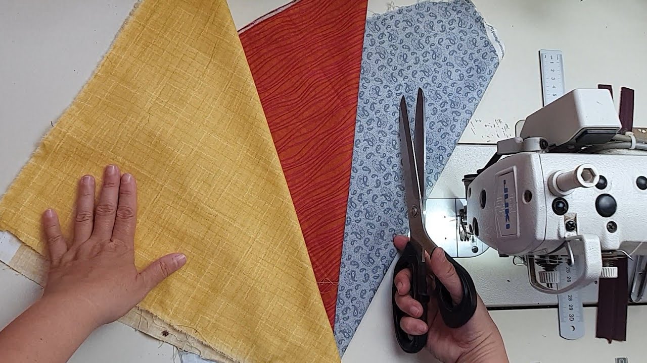 Только квадратные лоскуты ткани! Лёгкий и быстрый пэчворк | Идея шитья из остатков ткани