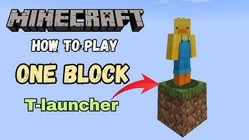 How to Play One Block in Minecraft TLAUNCHER