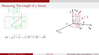 MATH 3191: Measuring the Length of a Vector Net Worth