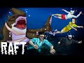 БОСС АКУЛА-НОСОРОГ! ЭТО ТОЧНО РАФТ? ПРОХОДИМ НОВЫЙ СЮЖЕТ (RAFT)