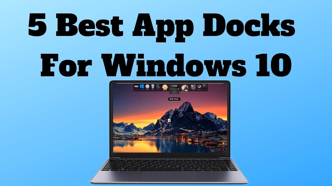 5 Best App Docks For Windows 10 - YouTube