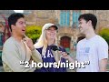 Asking yale students if they ever sleep