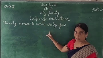 EVS CH-4 My family Part-3 For Class-2