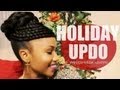 Twisted Bun | Holiday Updo on Natural Hair