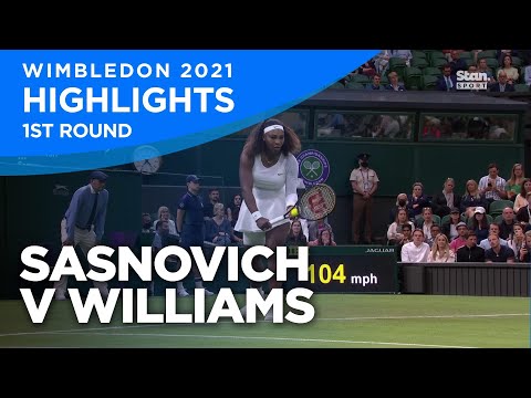 Aliaksandra Sasnovich v Serena Williams Highlights | Round 1 | Wimbledon 2021