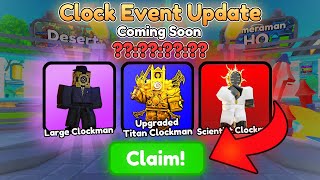 🔥I SPENT GEMS ON A CLOCK EVENT!💎NEW UPDATE! 😱 | Roblox Toilet Tower Defense