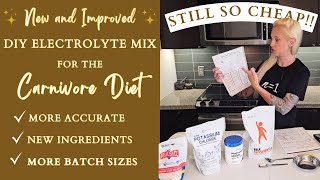 My AFFORDABLE DIY Electrolyte Recipe is NEW AND IMPROVED // Carnivore Diet Electrolyte Supplement