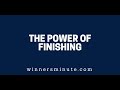 The Power of Finishing | The Winner's Minute With Mac Hammond