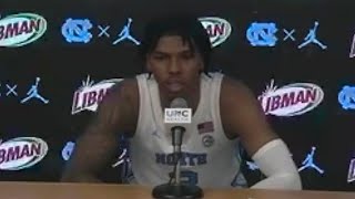 Caleb Love Post-Virginia Press Conference