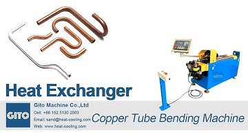 【HVAC Heat Exchanger】CNC Aluminum Pipe Bender Machine, automatic tube feeder