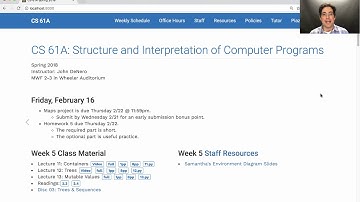 61A Spring 2018 Lecture 13 Video 1