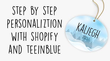 Print on Demand - Personalization with Shopify and Teeinblue