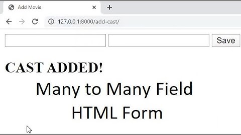 Django Many to Many Field || Many to Many Field Form