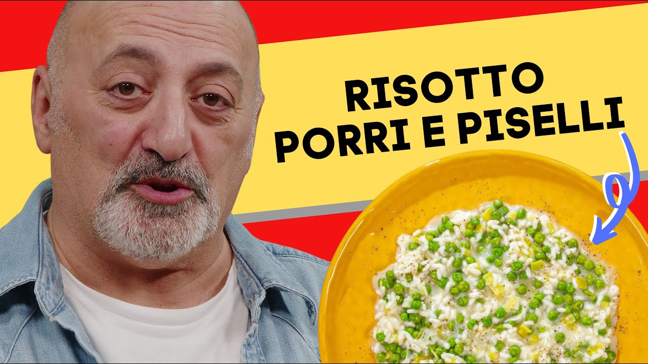 Risotto porri e piselli
