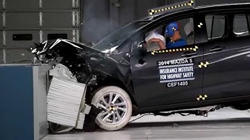 IIHS - 2014 Mazda 5 - moderate overlap crash test / GOOD EVALUATION