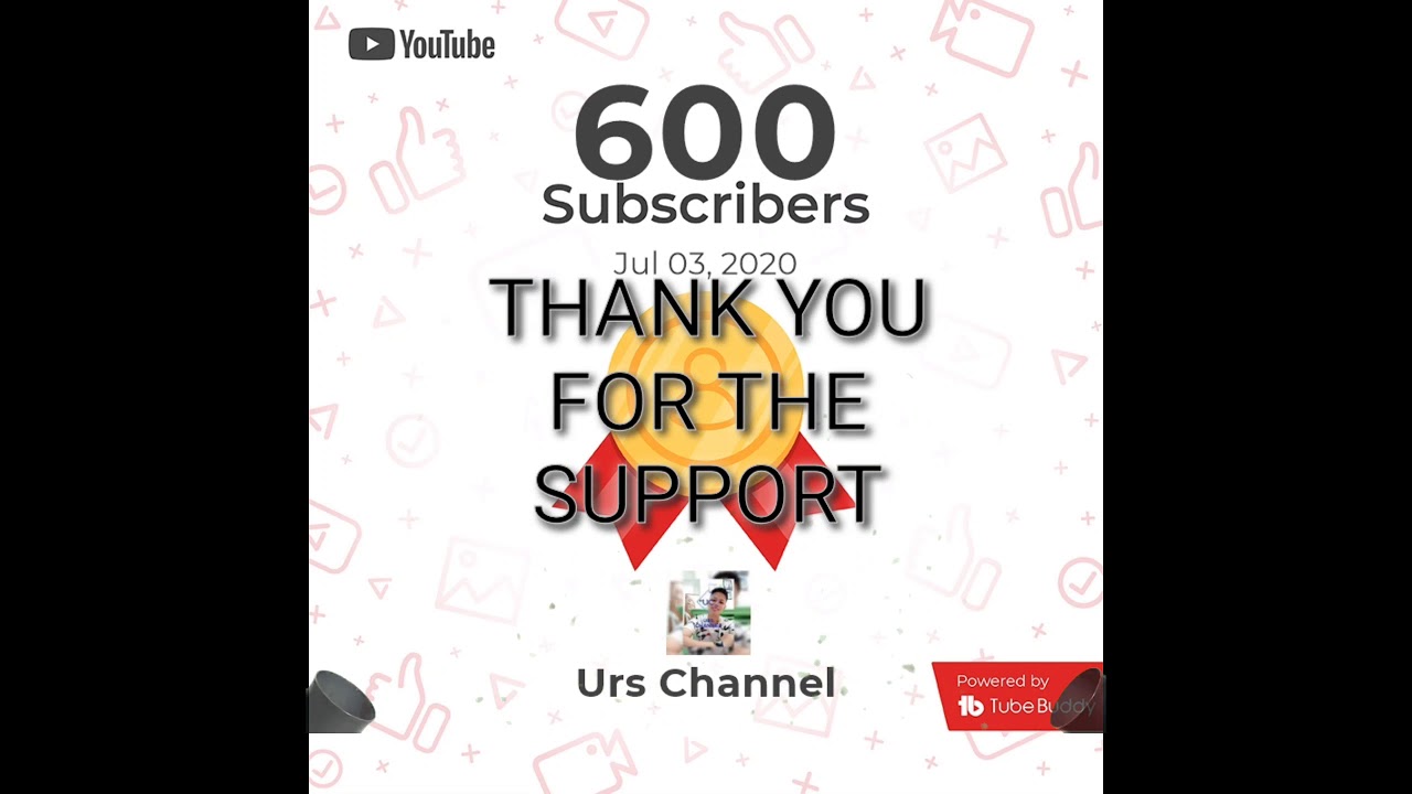 WE HIT 600 SUBSCRIBERS AND 2000 VIEWS | Urs Channel - YouTube