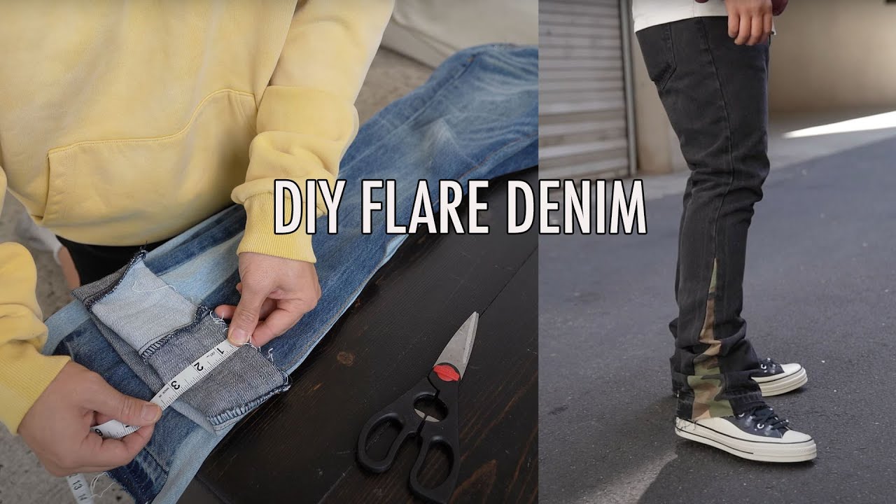 MNML B Flare DENIM - DIY Custom Length - YouTube