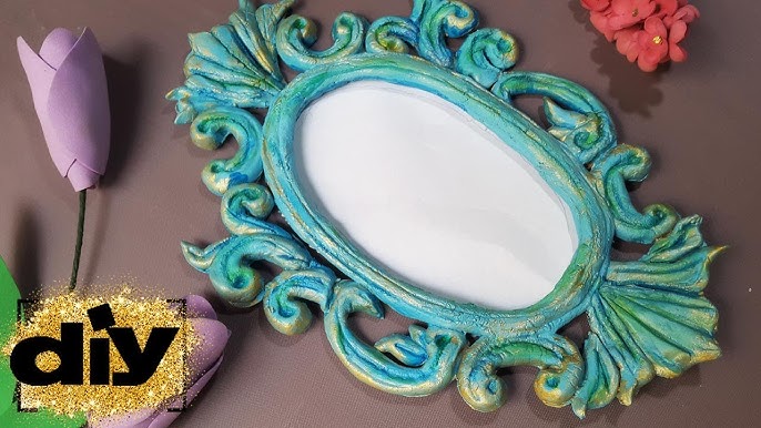 DIY Antique Gold Mirror Using Rub 'n Buff 