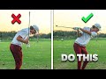 How to shallow your golf swing