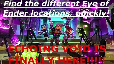 EASIEST Video Showing the Different Eye of Ender Locations! Echoing Void DLC!