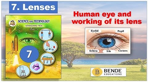 Human eye and working of its lens Chapter 7 Lenses Maharashtra State board Class 10