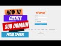 How to create a subdomain  from cpanel for your wordpress site  fastcomet