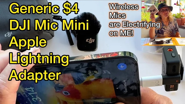 How to Connect DJI Mic Mini to iPhone $4 Lightning Adapter to iPhone 12 13 14 & Apple Mobile Devices
