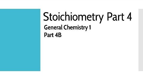 Stoichiometry Part 4B (Limiting Reagents and Reaction Yield) (Tagalog/English)
