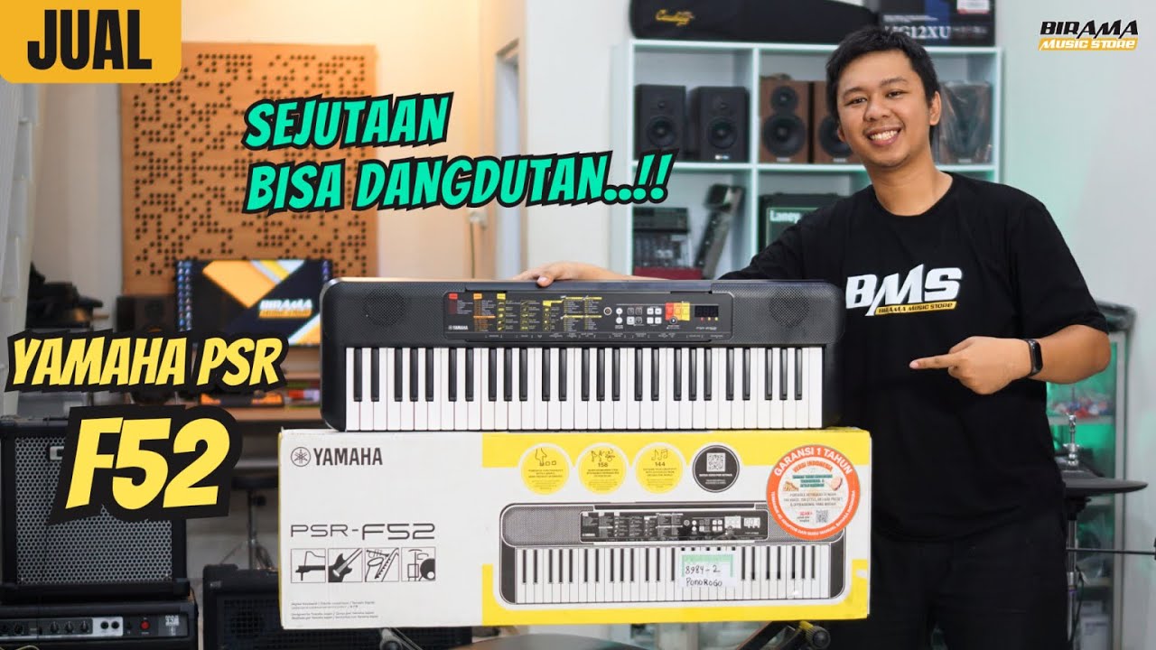 SEJUTAAN..!! YAMAHA PSR F52, kondisi BARU!, sudah bisa dangdutan, ada style dan voice khas Indonesia