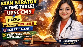 🔥 STOP SCROLLING!  🚀🚀 Crack UPSC CMS with Perfect Strategy &amp; Time Table