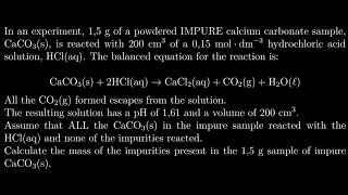 Acids and Bases, May/June 2025 Part 2 (Titration)