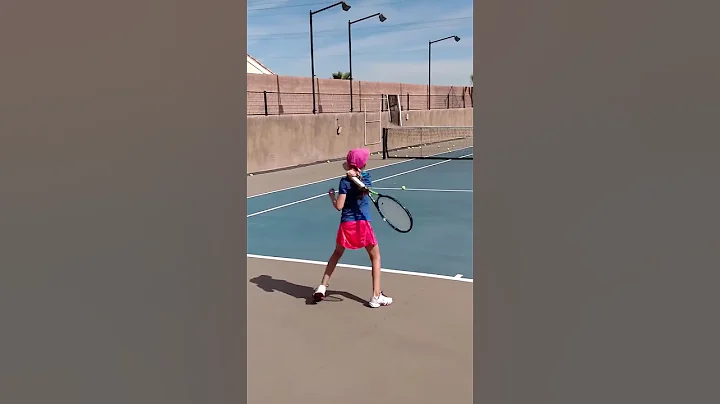Lindsey McIntosh tennis practice 5-28-16
