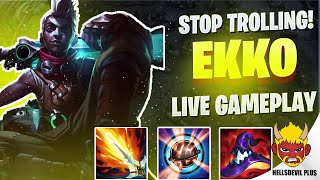 Пожалуйста, прекратите троллить! При участии Ekko — геймплей Wild Rift HellsDevil Plus