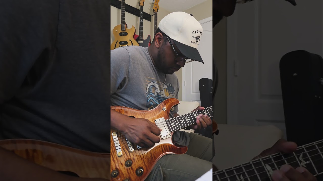 Jamming in D Minor! 🎸🤘🏾 #guitar #guitarsolo #prsguitars #prspulseartist