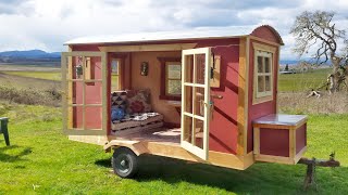GORGEOUS Mini Gypsy Wagon Vardo Camper Tiny House Inspired and Home Built!