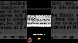 1869 Obituary: A Young Life Lost Too Soon #shorts