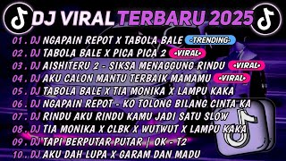 DJ TIKTOK TERBARU 2025🎵DJ NGAPAIN REPOT X TABOLA BALE🎵DJ TABOLA BALE X PICA PICA 2 || FULL ALBUM  