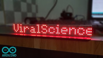 Arduino DOT Matrix Scrolling Text Message Display