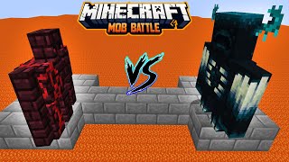 Nether Brick Golem vs All Minecraft Mobs in minecraft battle - Warden - iron golem