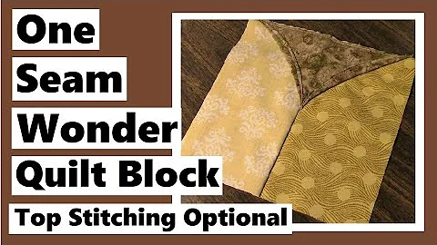 One Seam Wonder Quilt Block Tutorial