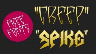 Free Custom Fonts Spike & Creep