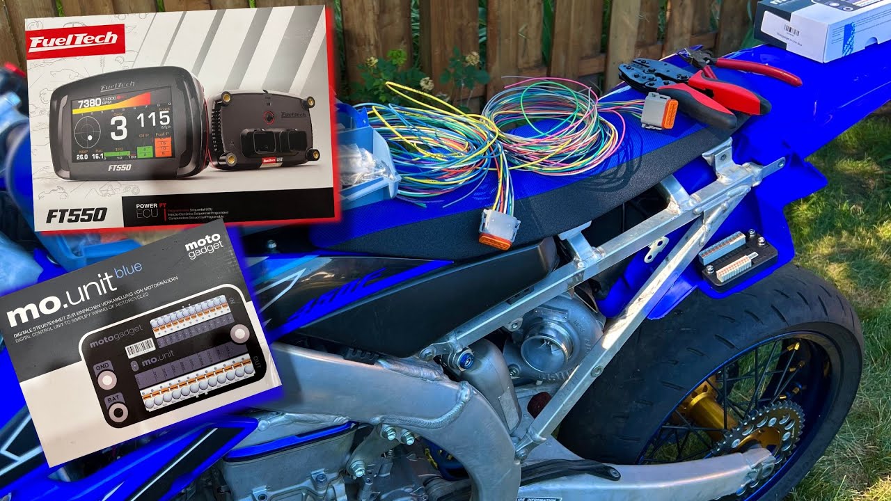 WIRING MY YZ450F TURBO DIRTBIKE! - YouTube