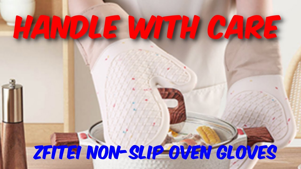 ZFITEI Non Slip Oven Gloves Set