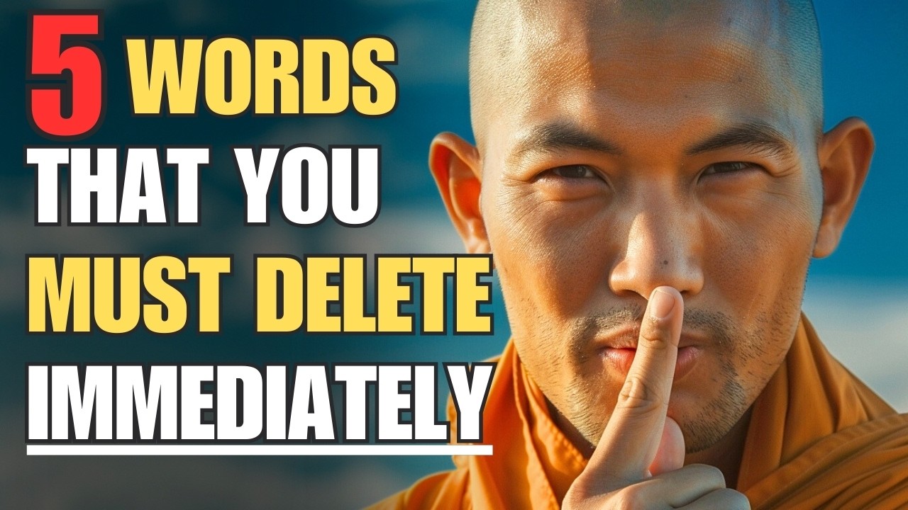 STOP USING these 5 WORDS NOW | Buddhist Teaching - YouTube