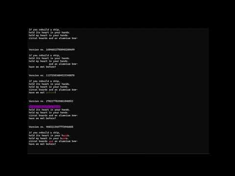 Ships - a Python/Computer Poem Demonstration