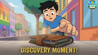 He Found a Lost Wallet! 😮 | Honest Boy | 2D English Cartoon 