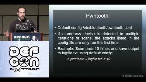 DEFCON 18: Breaking Bluetooth by Being Bored 3/3