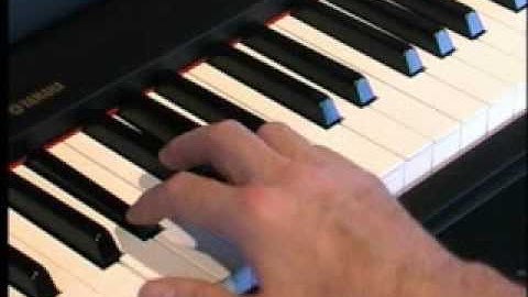 Piano Lessons - How to play Minor Chords Using Black Keys
